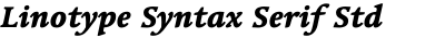 Linotype Syntax Serif Std Heavy Italic